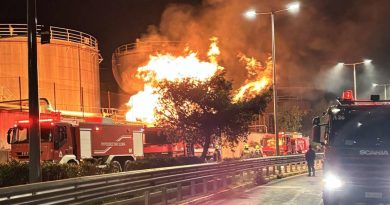 Η πυρκαγιά που ξέσπασε μετά τα μεσάνυχτα στις 18/1/2026 στα Καζάνια Περάματος