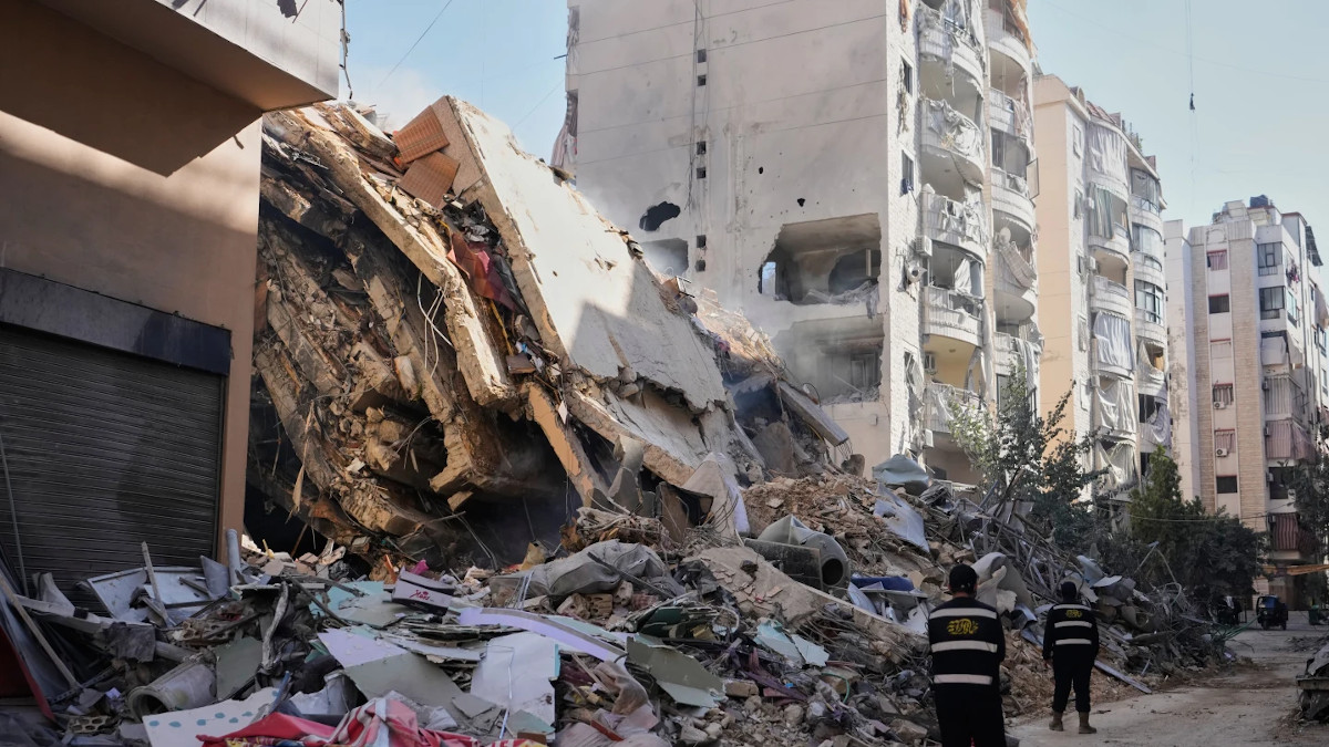 Συνοικία της Βηρυτού (Λίβανος) βομβαρδισμένη από το Ισραήλ