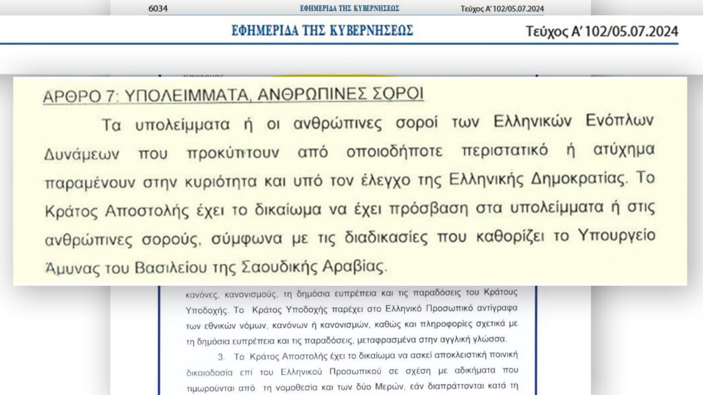 Έχουν συμφωνία και για τους νεκρούς - Σαουδική Αραβία - Συστοιχία Patriot