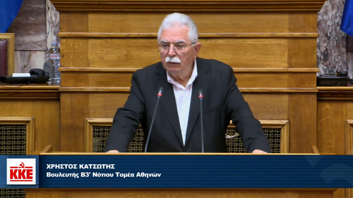 Χρήστος Κατσώτης, Βουλευτής Β3 Νότιου Τομέα Αθήνας του ΚΚΕ