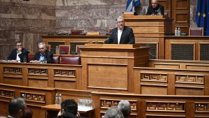 Ο ΓΓ της ΚΕ του ΚΚΕ Δημήτρης Κουτσούμπας μίλησε στην εκδήλωση της Κεντρικής Επιτροπής και της Κοινοβουλευτικής Ομάδας του ΚΚΕ, με θέμα «Οι θέσεις του ΚΚΕ για την αντιπυρική προστασία», στην Αίθουσα Γερουσίας της Βουλής / 29-04-2026