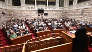 Ο ΓΓ της ΚΕ του ΚΚΕ Δημήτρης Κουτσούμπας μίλησε στην εκδήλωση της Κεντρικής Επιτροπής και της Κοινοβουλευτικής Ομάδας του ΚΚΕ, με θέμα «Οι θέσεις του ΚΚΕ για την αντιπυρική προστασία», στην Αίθουσα Γερουσίας της Βουλής / 29-04-2026